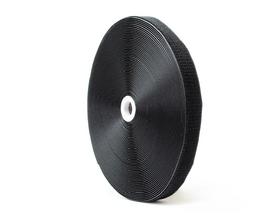 Лента липучка пластиковая 2.5 см цвет №322 черный